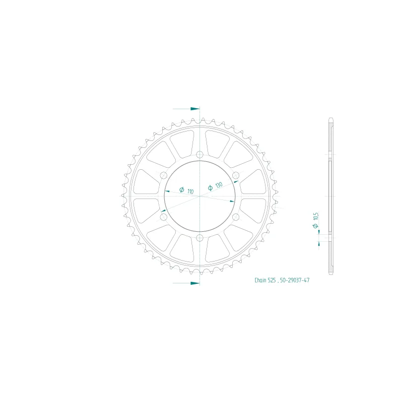 Corona Acciaio 42 Denti