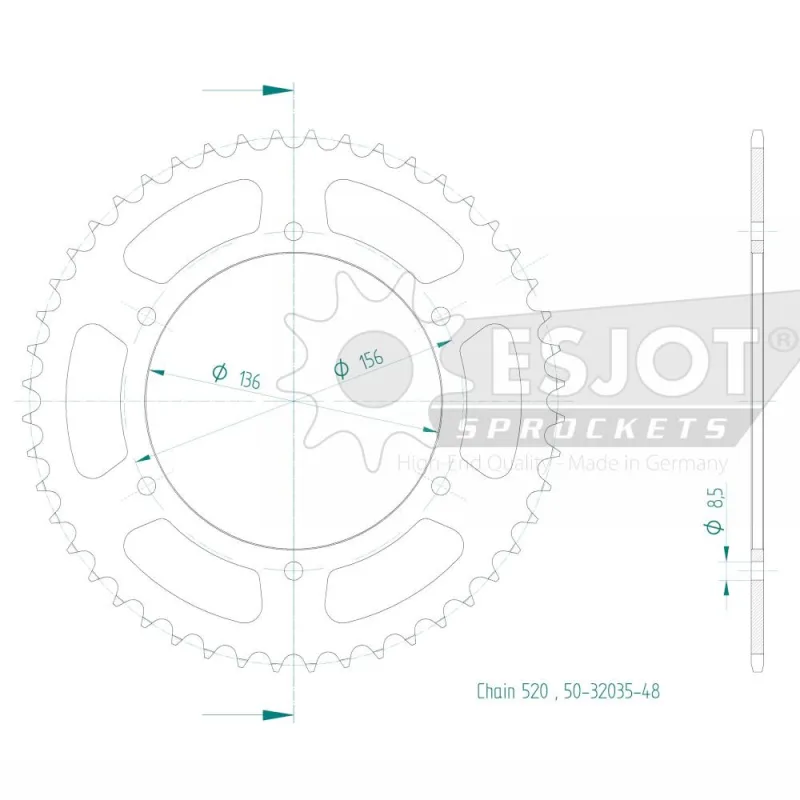 Corona Acciaio 48 Denti