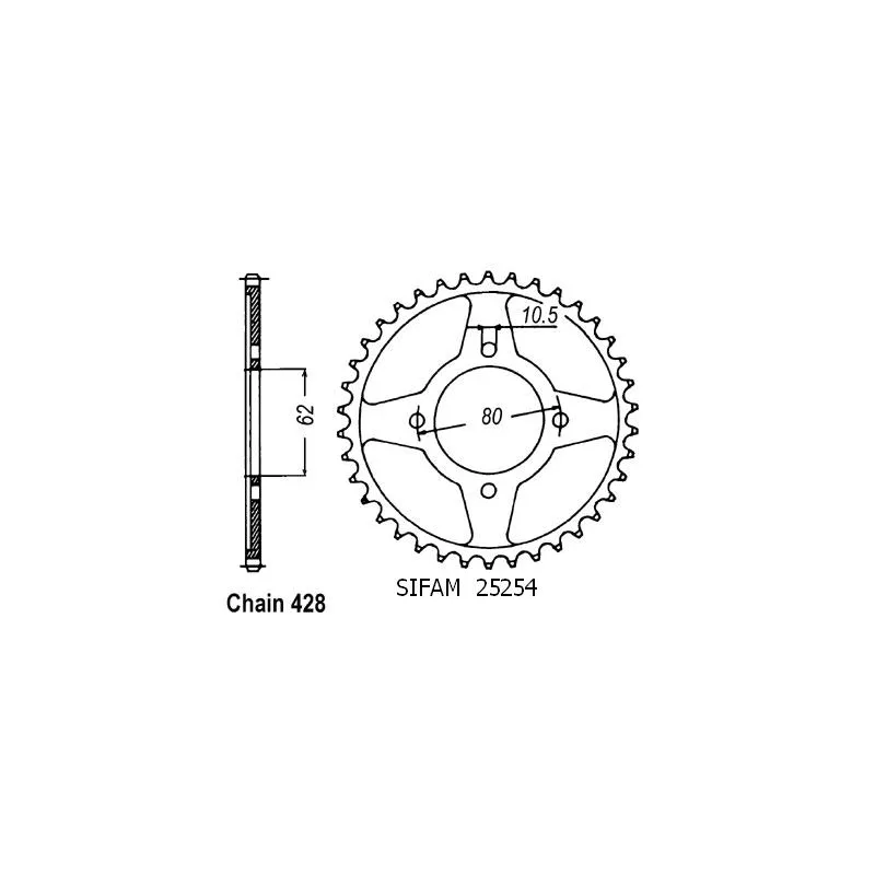 Corona Tt-r 125 Pts Roues Corona Tt-r 125 Pts Roues
