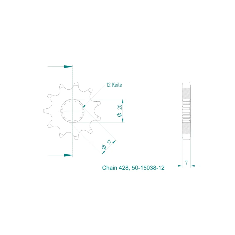 Pignone Ultralight 12 Denti
