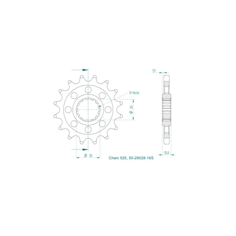 Pignone Ultralight 16 Denti