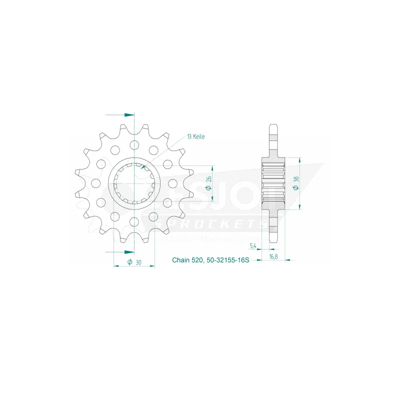 Pignone Ultralight 16 Denti