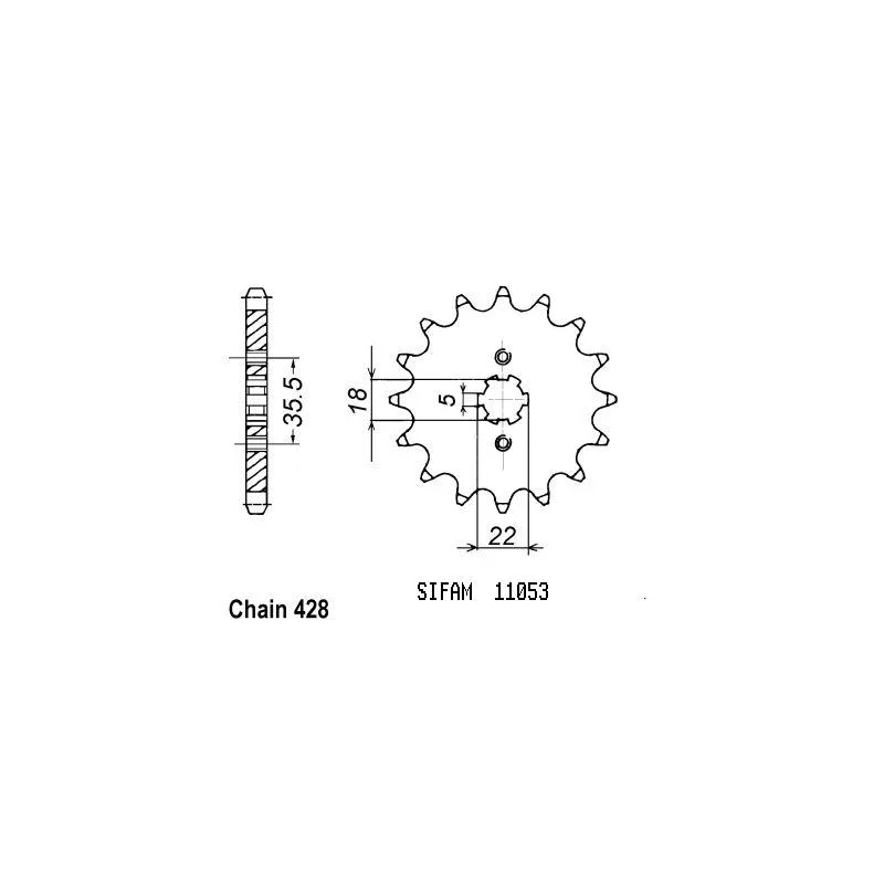 Pignone Yamaha Tw 125 99