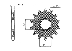 Kit trasmissione Ergal YAMAHA WR250 F 99-07