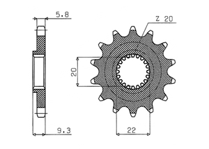 Kit trasmissione Ergal KAWASAKI KX250 F 06-10