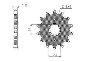 Kit trasmissione Ergal SUZUKI RM125 89-91