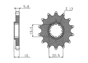 Kit trasmissione Ergal SUZUKI RM250 99-00