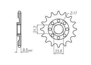 Kit trasmissione Ergal SUZUKI RM-Z 450 06-07