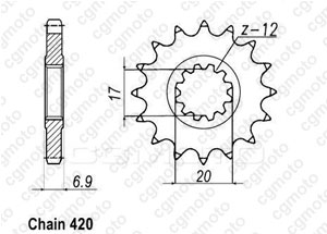 Kit trasmissione Aprilia 50 Rs