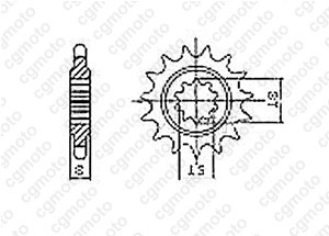 Kit trasmissione Aprilia 50 Classic 93 01