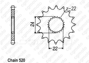 Kit trasmissione Aprilia 125 F40