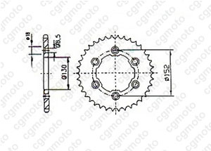 Kit trasmissione Aprilia 450/550 Sxv