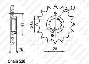 Kit trasmissione Aprilia Pegaso 660 Strada