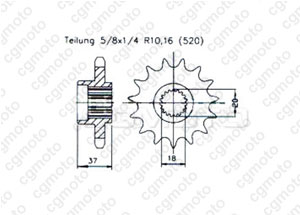 Kit trasmissione Aeon 125/180 Cobra