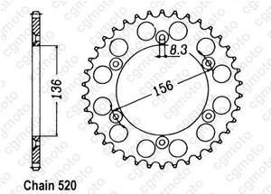 Kit trasmissione Beta 250/450/525 Rr Enduro