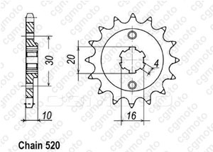 Kit trasmissione Cagiva 125 W8