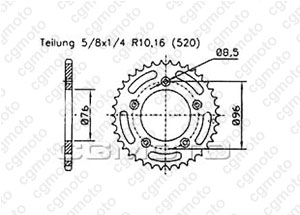 Kit trasmissione Cagiva 125 Planet / N1