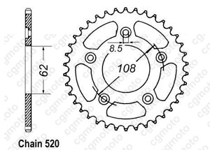 Kit trasmissione Cagiva 125 Mito
