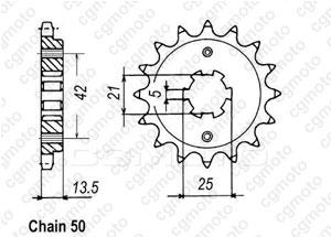 Kit trasmissione Cagiva 650 Elefant