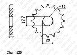 Kit trasmissione Gas Gas Mc 125 Cross