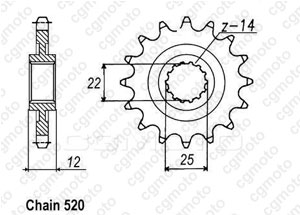 Kit trasmissione Gas Gas Sm 400/450 Fse