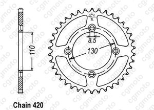 Kit trasmissione Honda Cr 80 R Grandes Roues