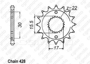 Kit trasmissione Honda Cr 80 R Petites Roues