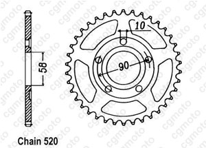 Kit trasmissione Honda Nsr 125 R/F