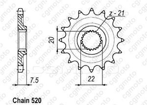 Kit trasmissione HM CRE-F 250 R