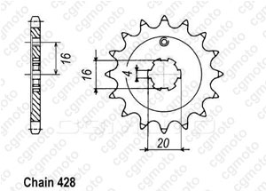 Kit trasmissione Kawasaki Kx 80/85 small wheel