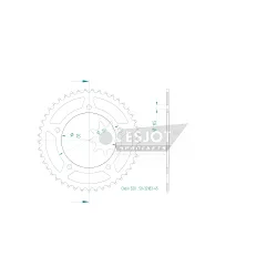 Corona Acciaio 45 Denti