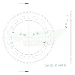 Corona Acciaio 50 Denti
