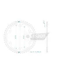 Corona Acciaio 50 Denti