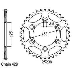 Corona Honda Xr125 L 03- Corona Honda Xr125 L 03-